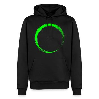 Kreis Symbol Form - Männer Premium Bio Hoodie - Schwarz - Vorne - Nico (187cm)
