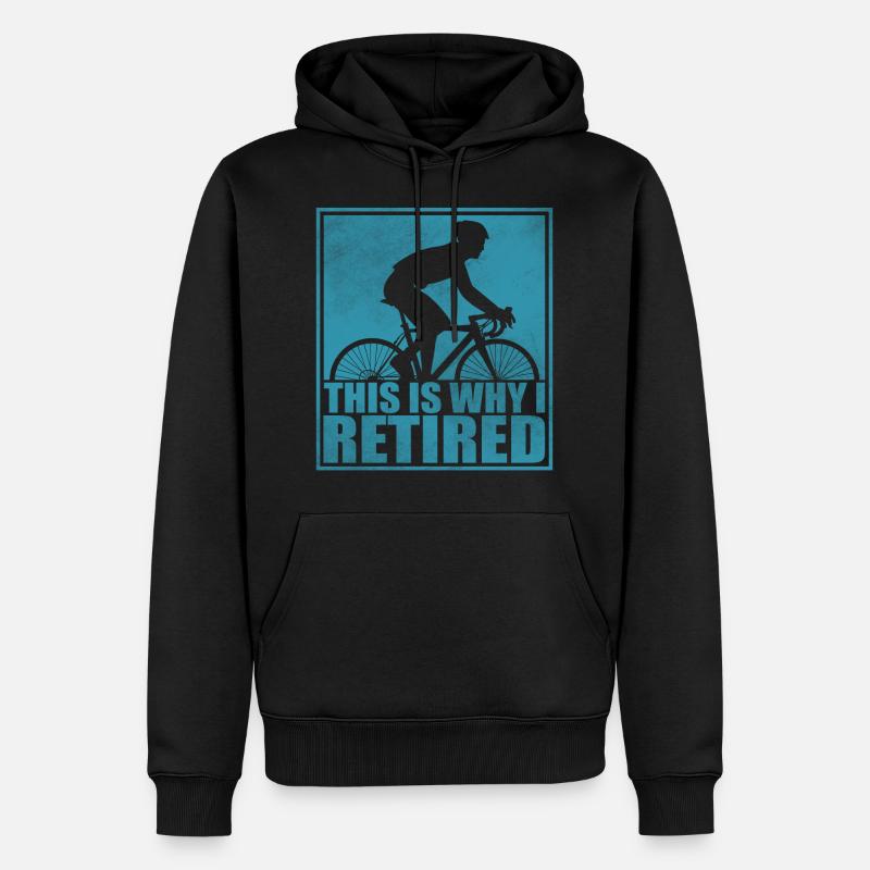 vélo - Sweat à capuche Premium bio Homme - noir