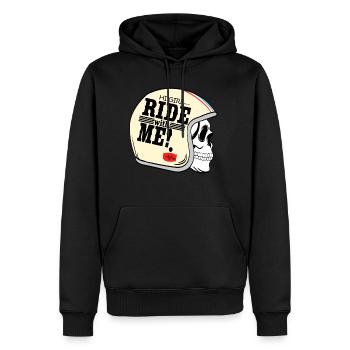 Un teeshirt de motocross cool pour les motards " - Sweat à capuche Premium bio Homme - noir - Devant - Nico (187cm)