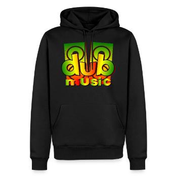Dub Music - Männer Premium Bio Hoodie - Schwarz - Vorne - Nico (187cm)