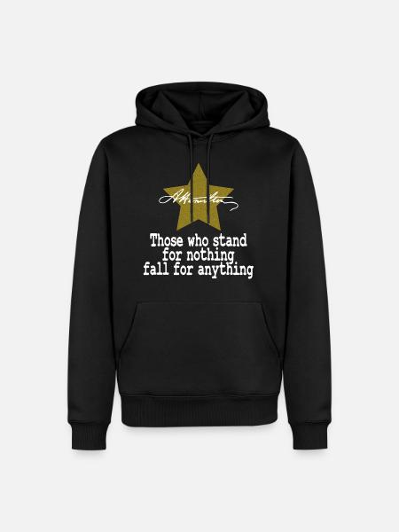 Camiseta de Alexander Hamilton que dice "Aquellos - Herre Premium økologisk hoodie - sort