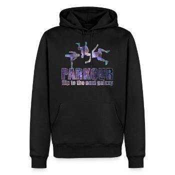 Parkour Freerunning Le Parcour Traceur Geschenk - Männer Premium Bio Hoodie - Schwarz - Vorne - Nico (187cm)