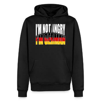 Un teeshirt allemand Pour les Allemands disant " - Sweat à capuche Premium bio Homme - noir - Devant - Nico (187cm)