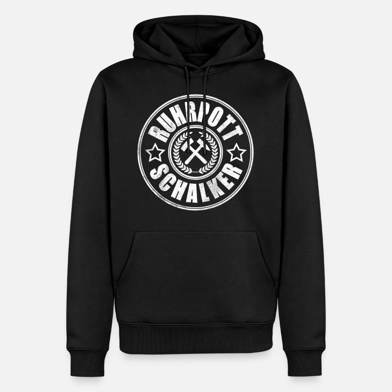 Pot de la Ruhr Schalke - Sweat à capuche Premium bio Homme - noir