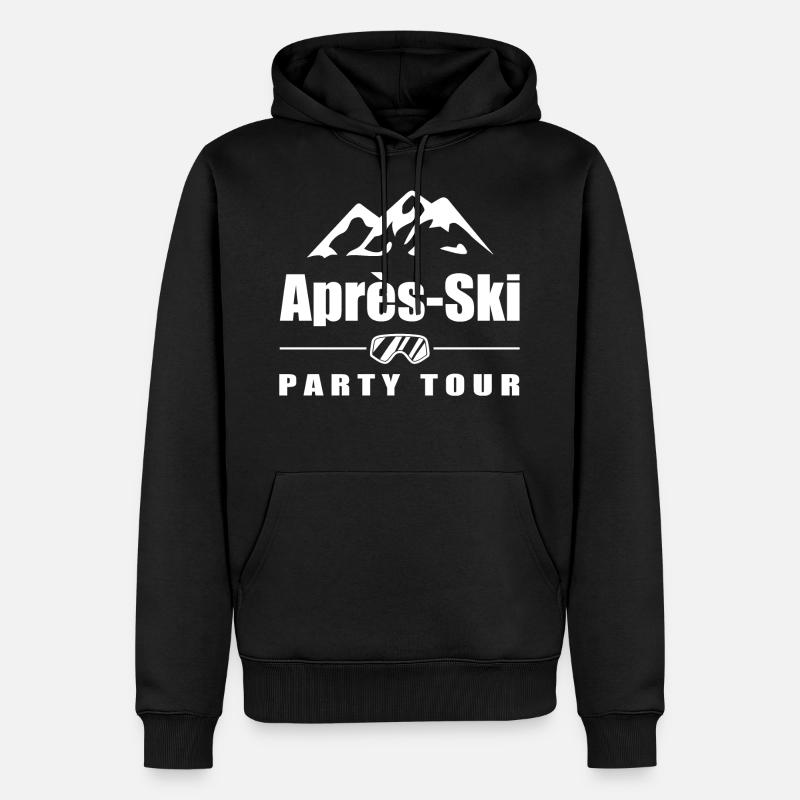 Tour après-ski - Sweat à capuche Premium bio Homme - noir