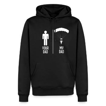 Skydiving Dad - Männer Premium Bio Hoodie - Schwarz - Vorne - Nico (187cm)