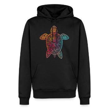 Überspringen Sie eine StrohschildkröteTShirt - Männer Premium Bio Hoodie - Schwarz - Vorne - Nico (187cm)