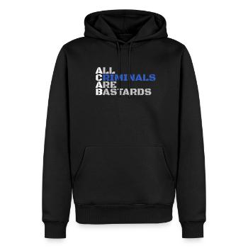 ACAB Citation - Sweat à capuche Premium bio Homme - noir - Devant - Nico (187cm)