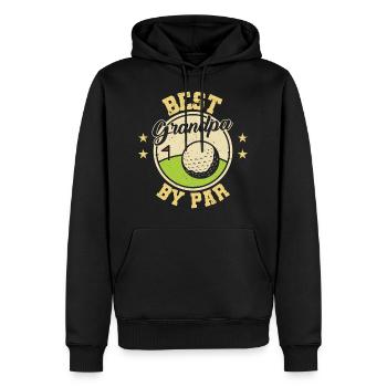 Tee de golf unique pour les golfeurs disant " - Sweat à capuche Premium bio Homme - noir - Devant - Nico (187cm)