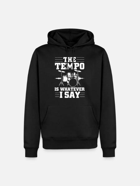 Percussion - Men’s Premium Organic Hoodie - black