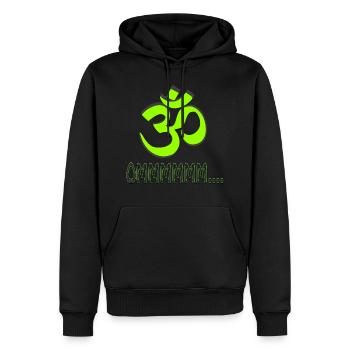MANTRA OMMMMMMMM ...... - Männer Premium Bio Hoodie - Schwarz - Vorne - Nico (187cm)