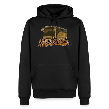 Babes Bus | Chauffeur de bus Cadeau de chauffeur de bus - Sweat à capuche Premium bio Homme - noir - Devant - Nico (187cm)