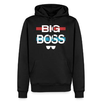 Boss Chef Chefin Vorgesetzter - Männer Premium Bio Hoodie - Schwarz - Vorne - Nico (187cm)