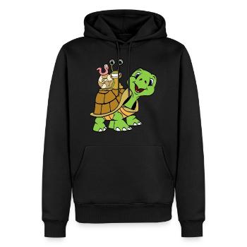 Neuheit Merch. Lustige - Männer Premium Bio Hoodie - Schwarz - Vorne - Nico (187cm)