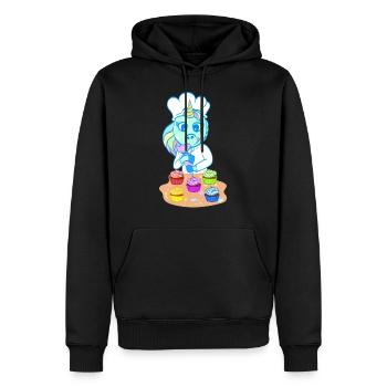 Grande conception de cuisson pour les boulangers - Sweat à capuche Premium bio Homme - noir - Devant - Nico (187cm)