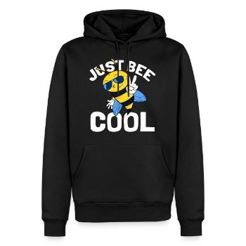 Just Bee Cool - Süße Biene Hummel Wespe - Männer Premium Bio Hoodie - Schwarz - Vorne - Nico (187cm)