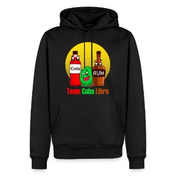 Team Cuba Libre Rum Cola Party Longdrink Getränk - Männer Premium Bio Hoodie - Schwarz - Vorne - Nico (187cm)