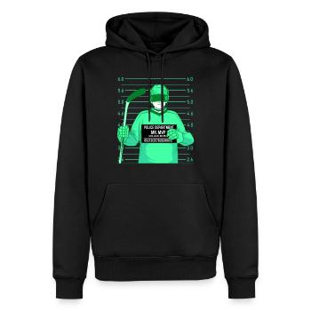 Eishockey Hockey Schlittschuh - Männer Premium Bio Hoodie - Schwarz - Vorne - Nico (187cm)