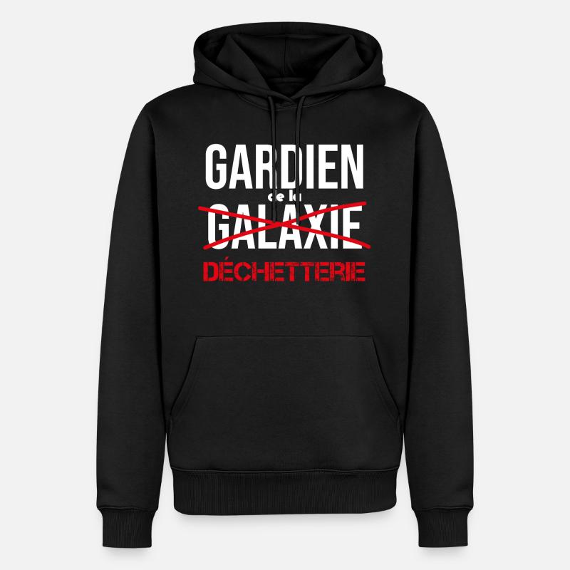 Gardien de la déchetterie - Sweat à capuche Premium bio Homme - noir