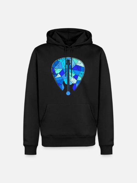 Gitarre Bass E-Gitarre - Männer Premium Bio Hoodie - Schwarz