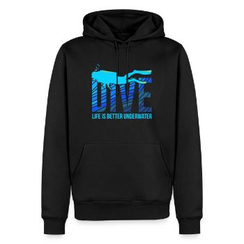 Dive Taucher Spruch Taucher Geschenk Scuba Dive - Männer Premium Bio Hoodie - Schwarz - Vorne - Nico (187cm)