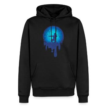 Archer archery gift target bow - Men’s Premium Organic Hoodie - black - Front - Nico (187cm)