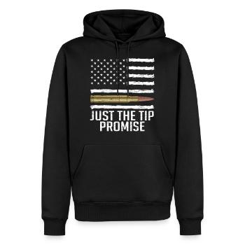 Tolles TShirt für Waffenliebhaber mit der - Männer Premium Bio Hoodie - Schwarz - Vorne - Nico (187cm)