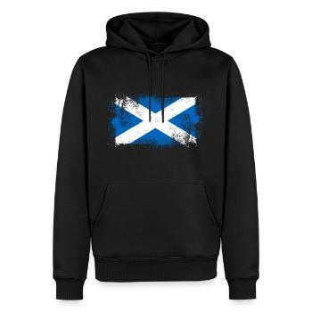 Scotland - Men’s Premium Organic Hoodie - black - Front - Nico (187cm)