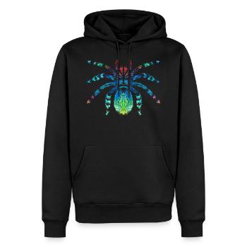 Vogelspinne - Männer Premium Bio Hoodie - Schwarz - Vorne - Nico (187cm)