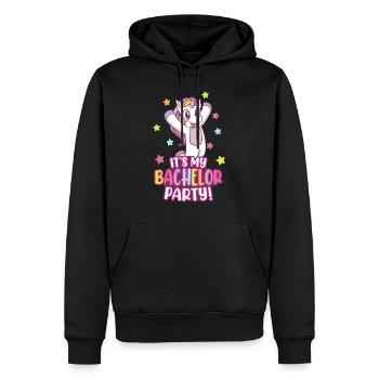 It's my Bachelor Party Bachelor 2021 Abschluss - Sweat à capuche Premium bio Homme - noir - Devant - Nico (187cm)