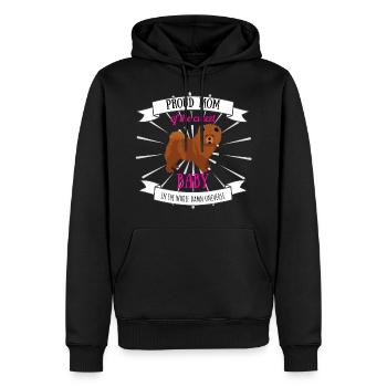 Hundemama Baby coole Sprüche Hund Welpe Chow chow - Männer Premium Bio Hoodie - Schwarz - Vorne - Nico (187cm)
