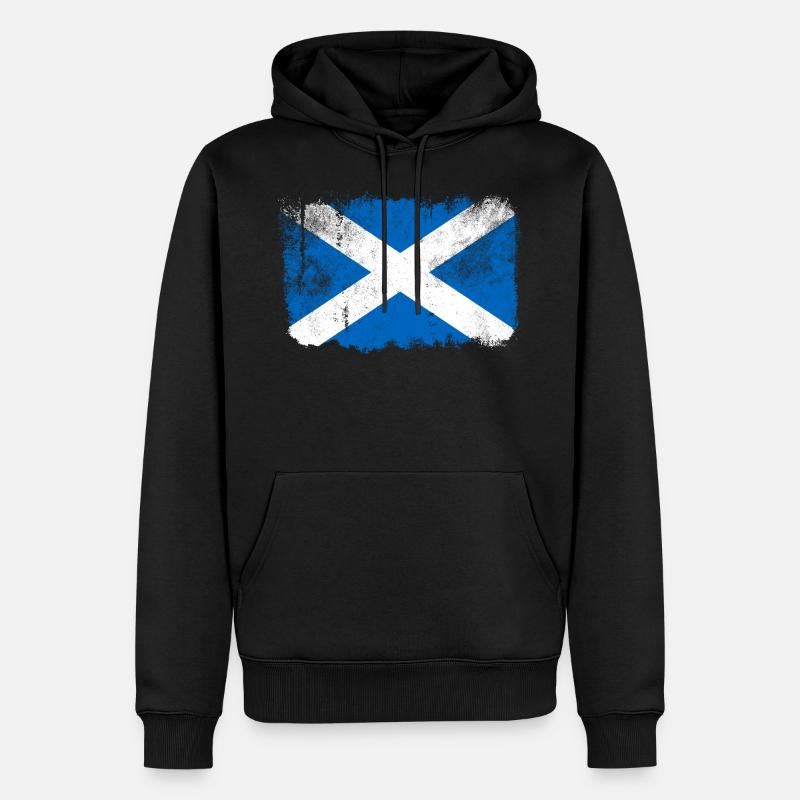 Schottland Flagge - Männer Premium Bio Hoodie - Schwarz