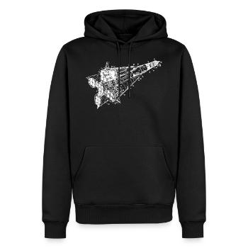 Missile Soyuz - Sweat à capuche Premium bio Homme - noir - Devant - Nico (187cm)
