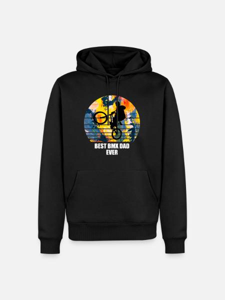 Best bmx dad ever - Men’s Premium Organic Hoodie - black