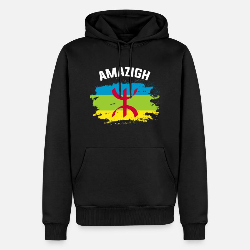 Amazigh - Männer Premium Bio Hoodie - Schwarz