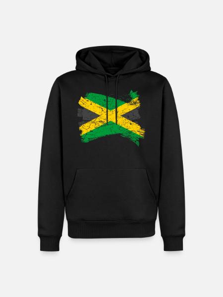 Jamaica Flag - Men’s Premium Organic Hoodie - black