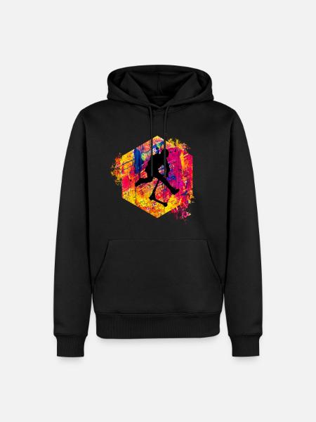 Freestyle-Roller - Männer Premium Bio Hoodie - Schwarz