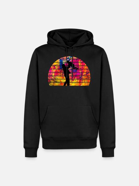 Father and daughter - Men’s Premium Organic Hoodie - black