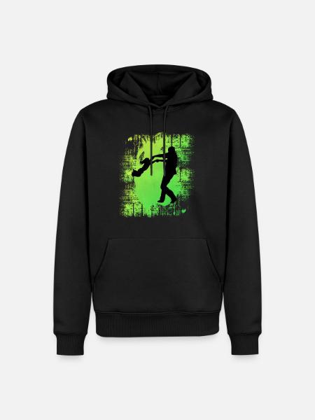 Father and daughter - Men’s Premium Organic Hoodie - black