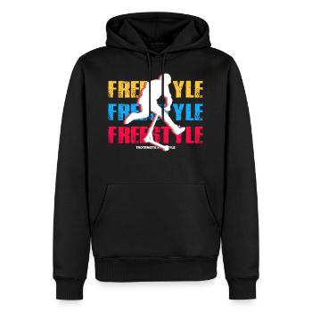 freestyle scooter - Men’s Premium Organic Hoodie - black - Front - Nico (187cm)