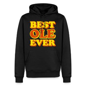 Ole First Name Funny Gift - Men’s Premium Organic Hoodie - black - Front - Nico (187cm)