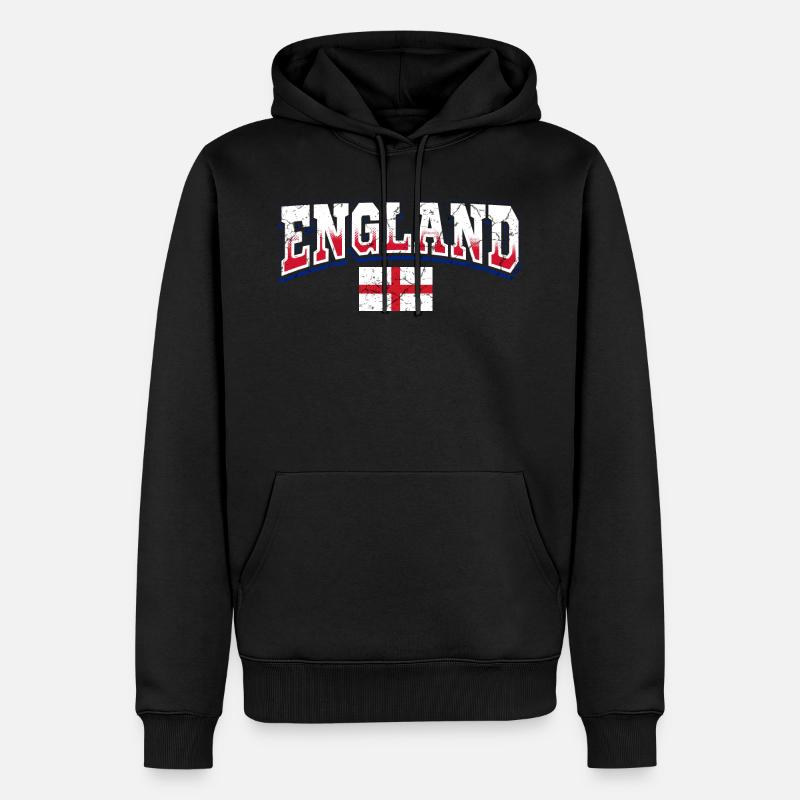 Fan d’Angleterre - Sweat à capuche Premium bio Homme - noir