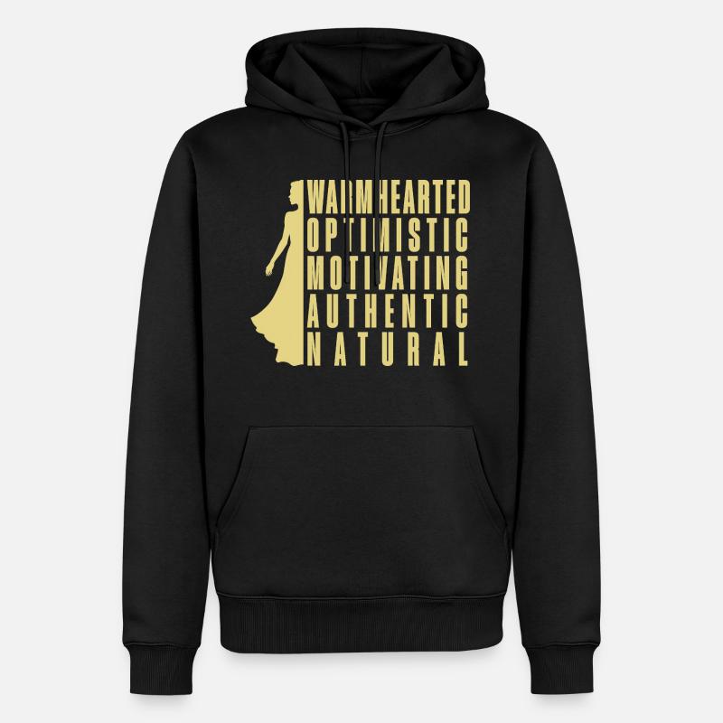 Femme merveilleuse - Sweat à capuche Premium bio Homme - noir