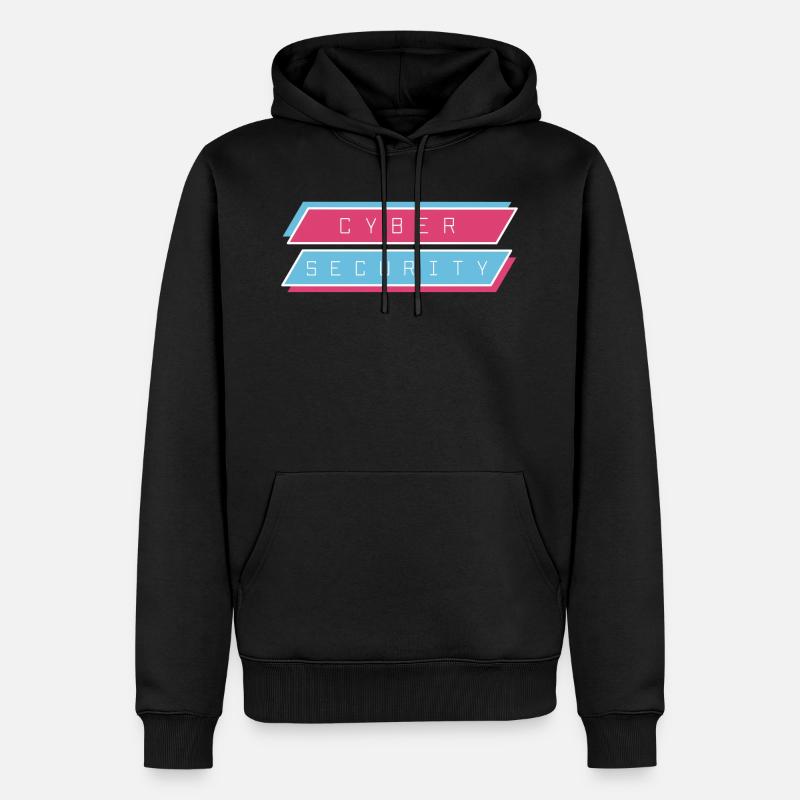 cyber security - Männer Premium Bio Hoodie - Schwarz