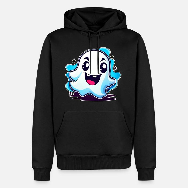 Drôle de croquemitaine mignon - Sweat à capuche Premium bio Homme - noir