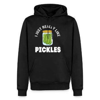 Essiggurke Gurke Gurken - Männer Premium Bio Hoodie - Schwarz - Vorne - Nico (187cm)