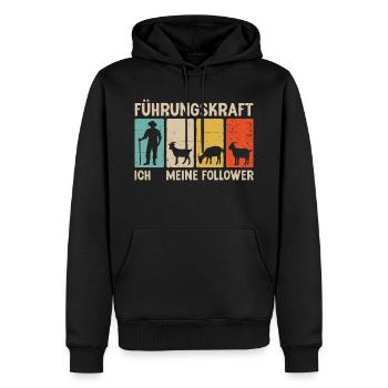 Ziegen Führungskraft Ziegenbock Landwirt Ziege - Männer Premium Bio Hoodie - Schwarz - Vorne - Nico (187cm)