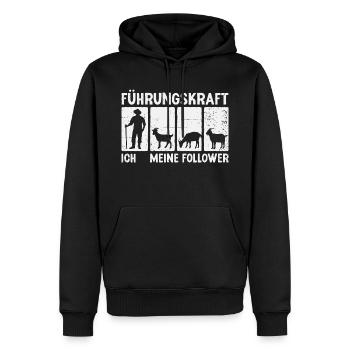 Ziegen Führungskraft Ziegenbock Landwirt Ziege - Männer Premium Bio Hoodie - Schwarz - Vorne - Nico (187cm)