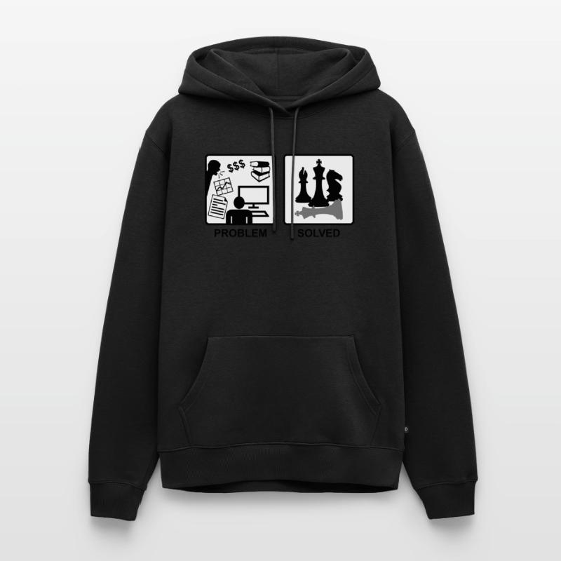 Chess solves problems Men’s Premium Organic Hoodie