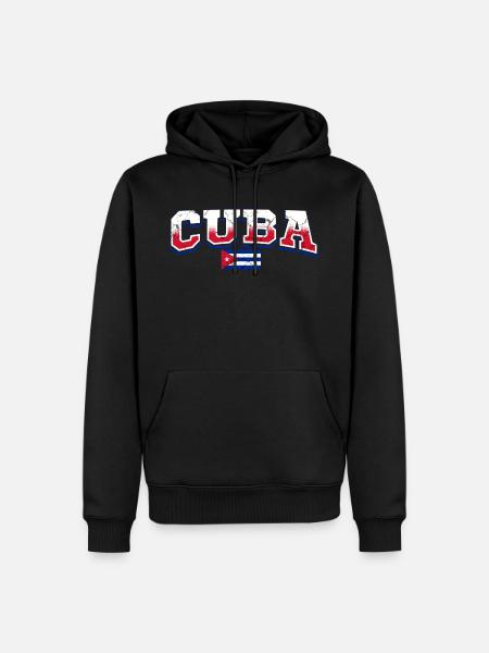 Cuba - Sweat à capuche Premium bio Homme - noir